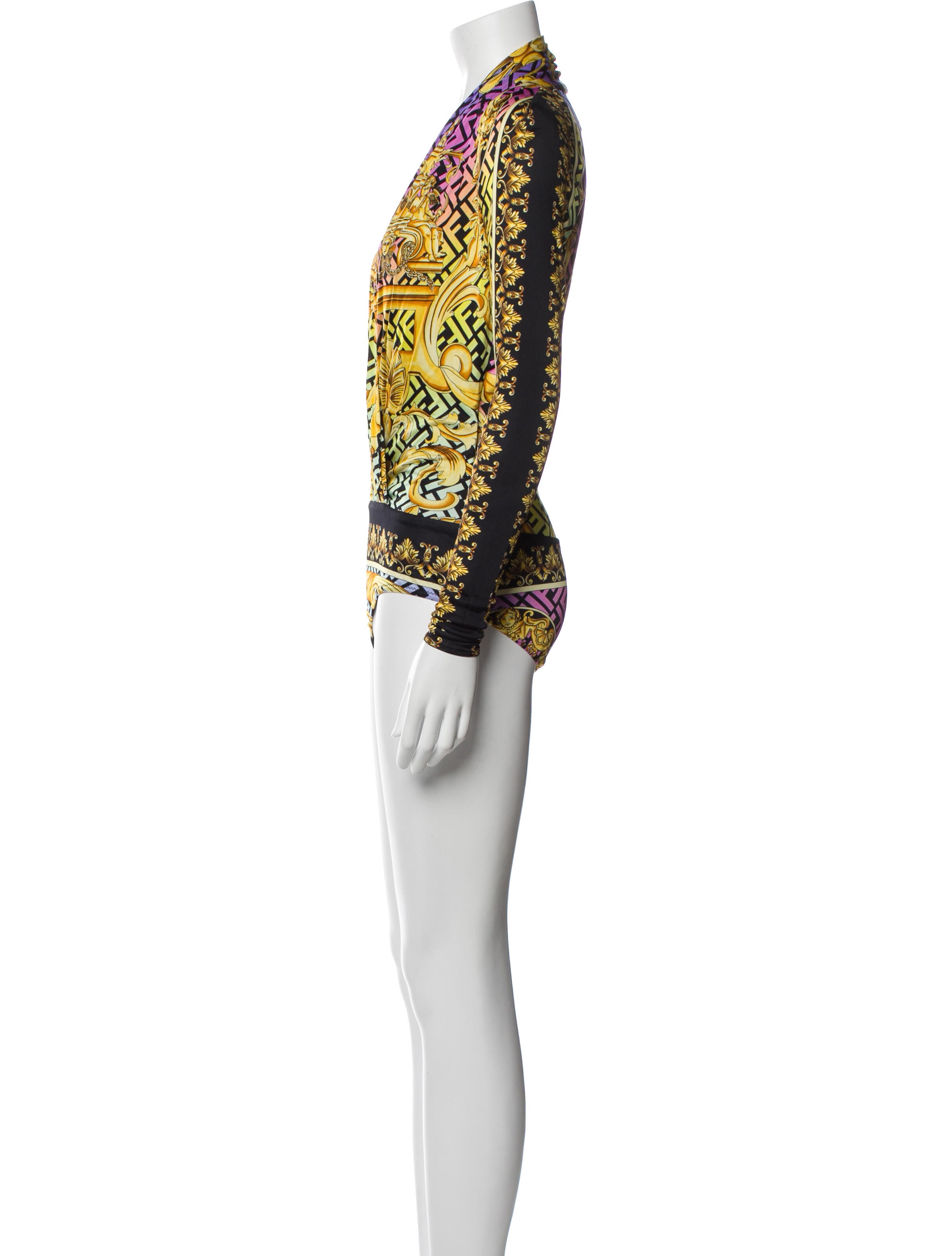 Fendace Nylon Printed Bodysuit