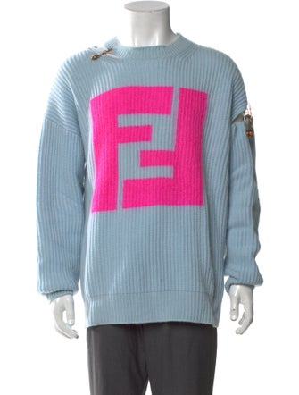 Fendace Cashmere Graphic Print Pullover