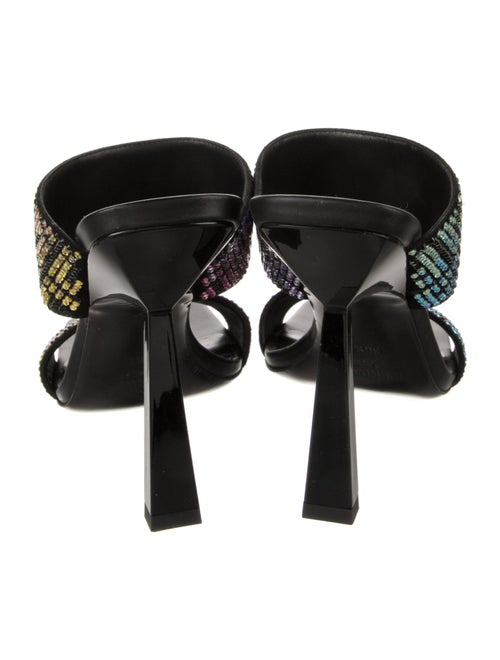 Fendace Zucca FF Logo Crystal Slides