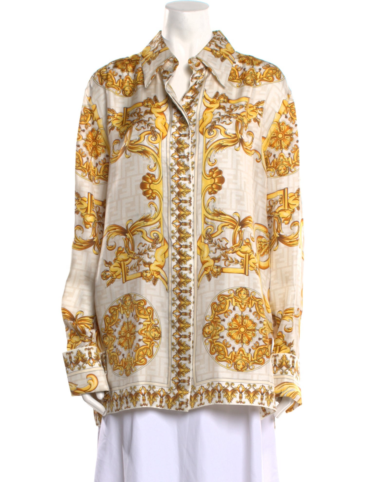 Fendace Silk Printed Tunic