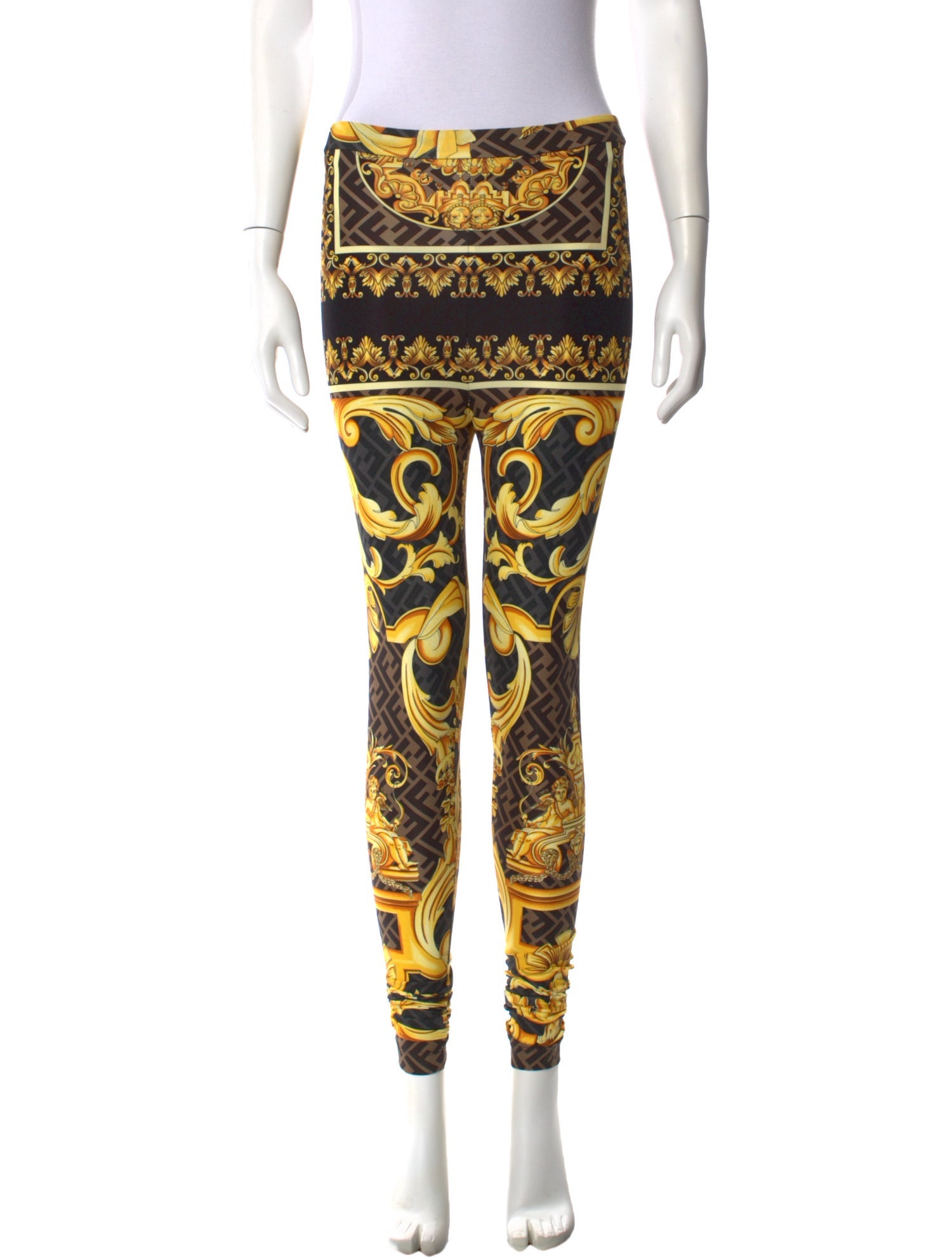 Fendace Printed Skinny Leg Pants