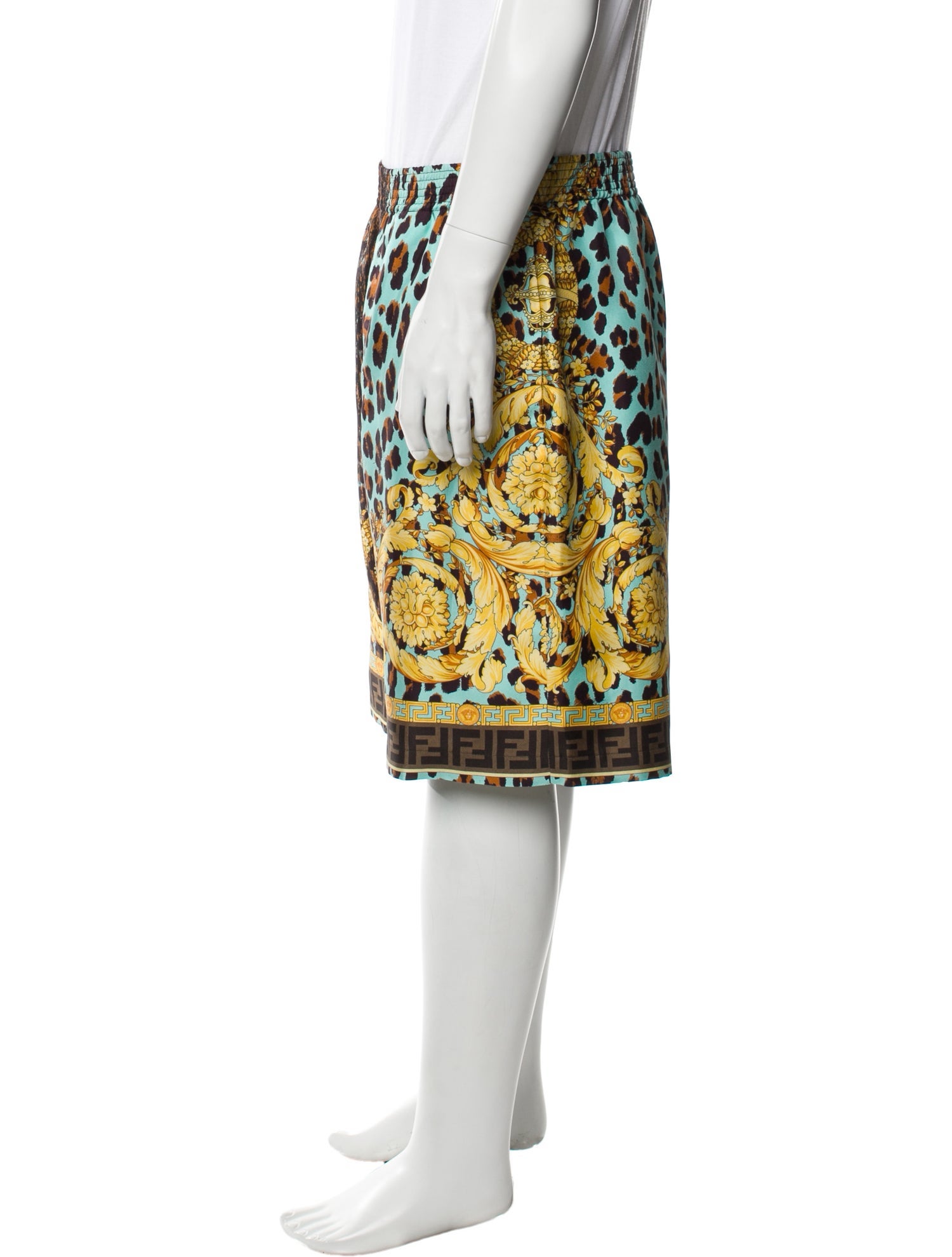 Fendace Zucca FF Logo Jogger Shorts