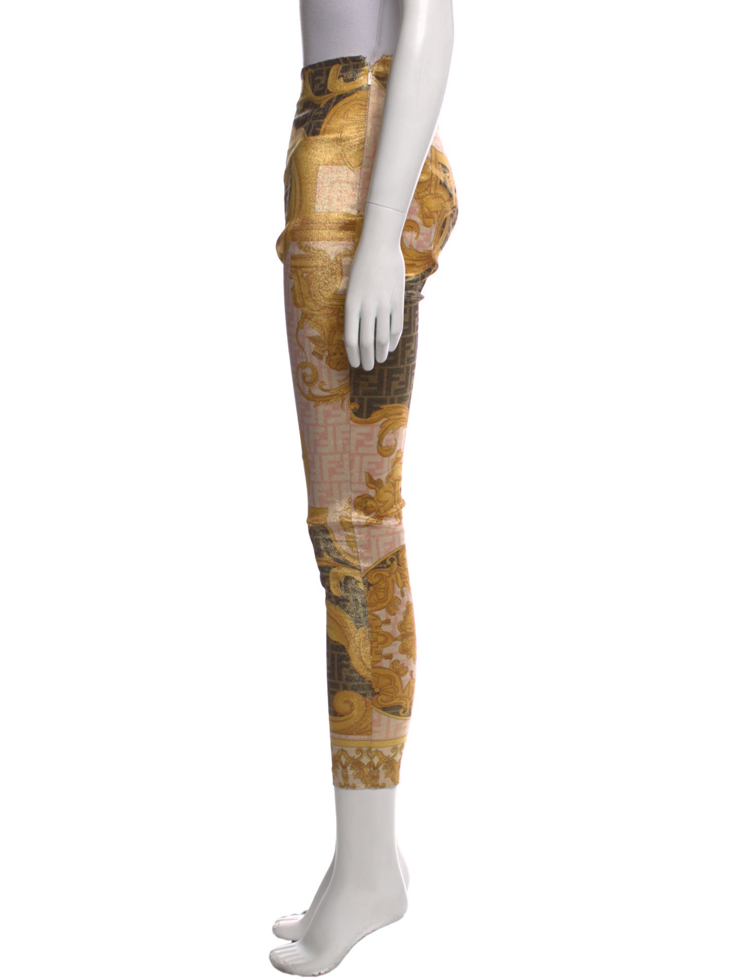 Fendace Printed Skinny Leg Pants