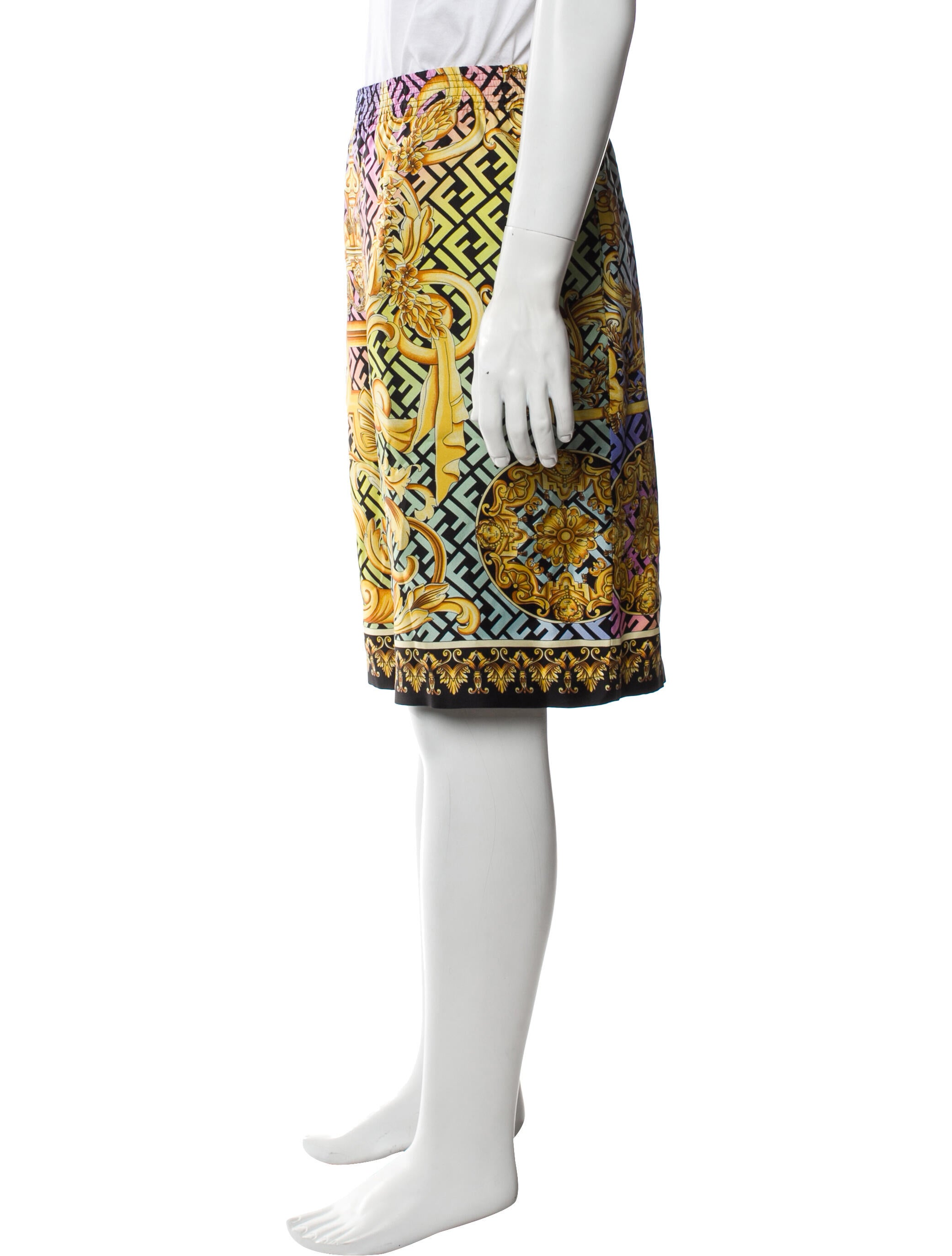 Fendace Zucca FF Logo Jogger Shorts w/ Tags