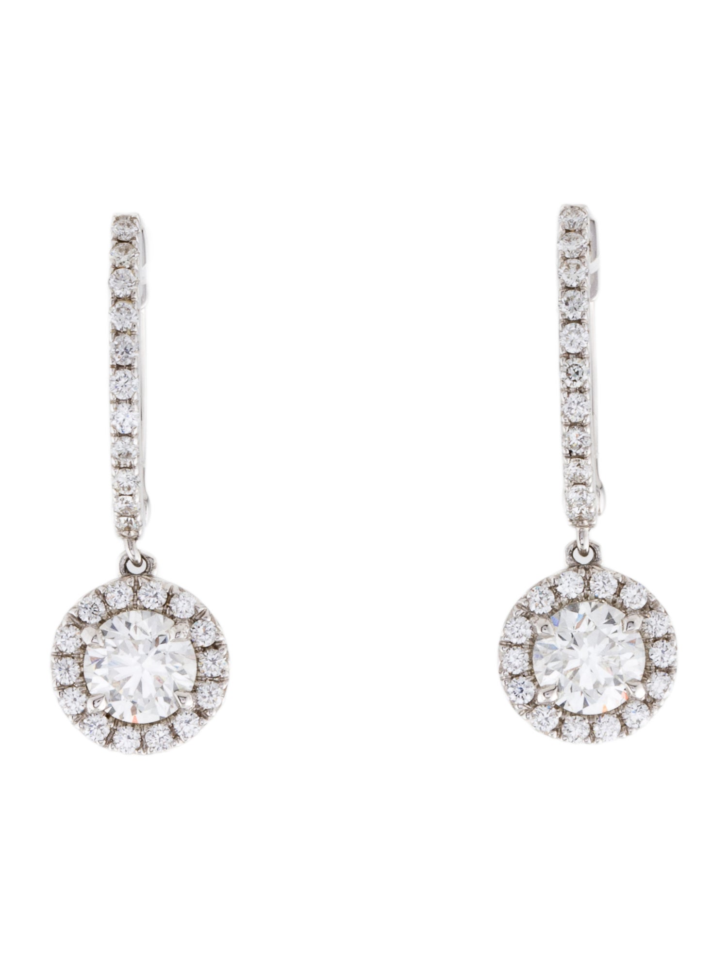 Forevermark 18K 1.38ctw Diamond Drop Earrings