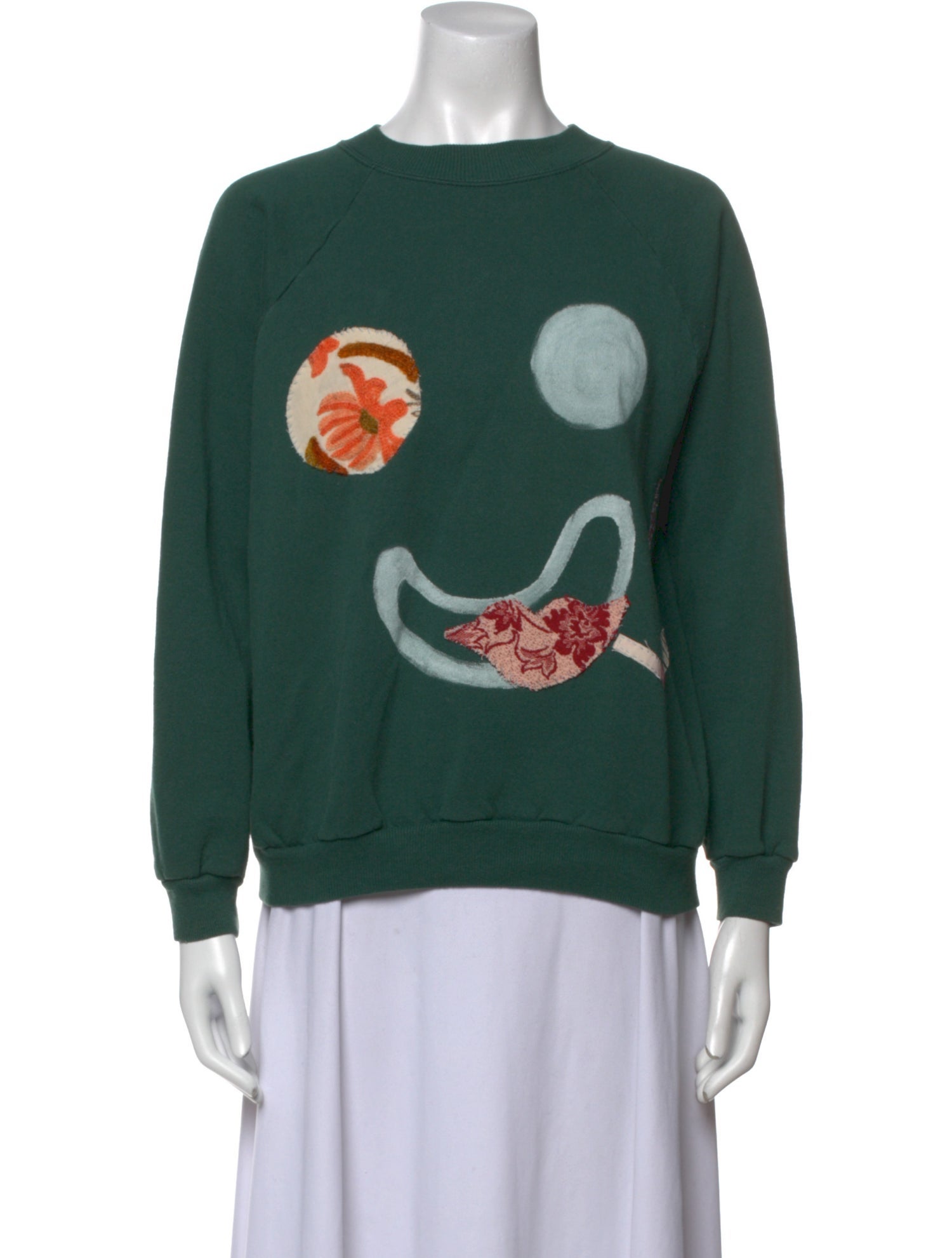 Thank you Have a Good day Graphic Print Crew Neck Sweatshirt