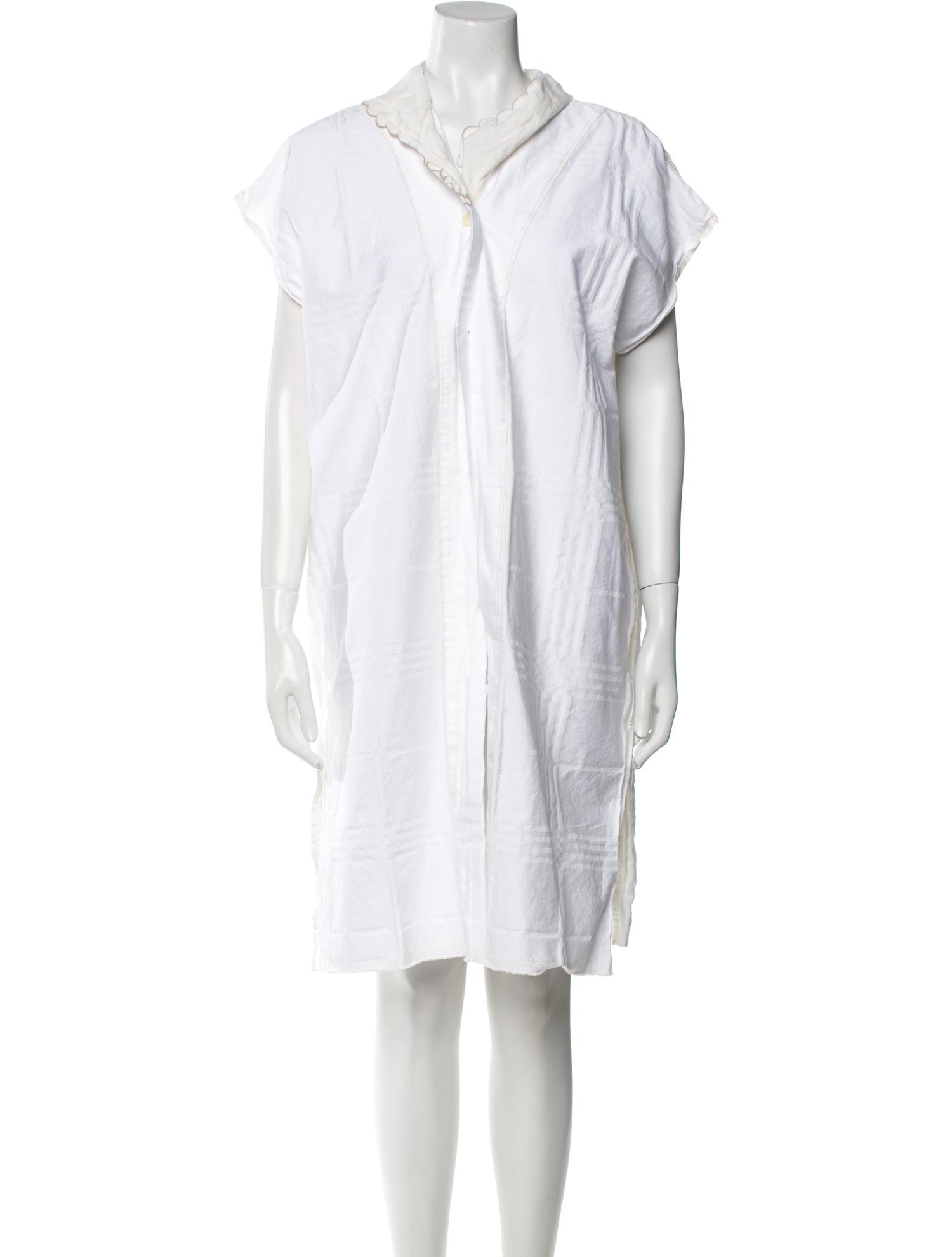 Thank you Have a Good day Mock Neck Knee-Length Dress