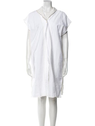 Thank you Have a Good day Mock Neck Knee-Length Dress