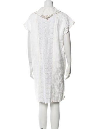 Thank you Have a Good day Mock Neck Knee-Length Dress