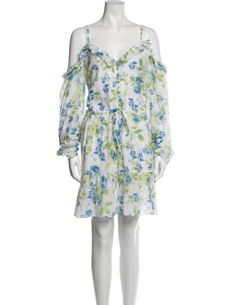 FLOW the Label Floral Print Knee-Length Dress