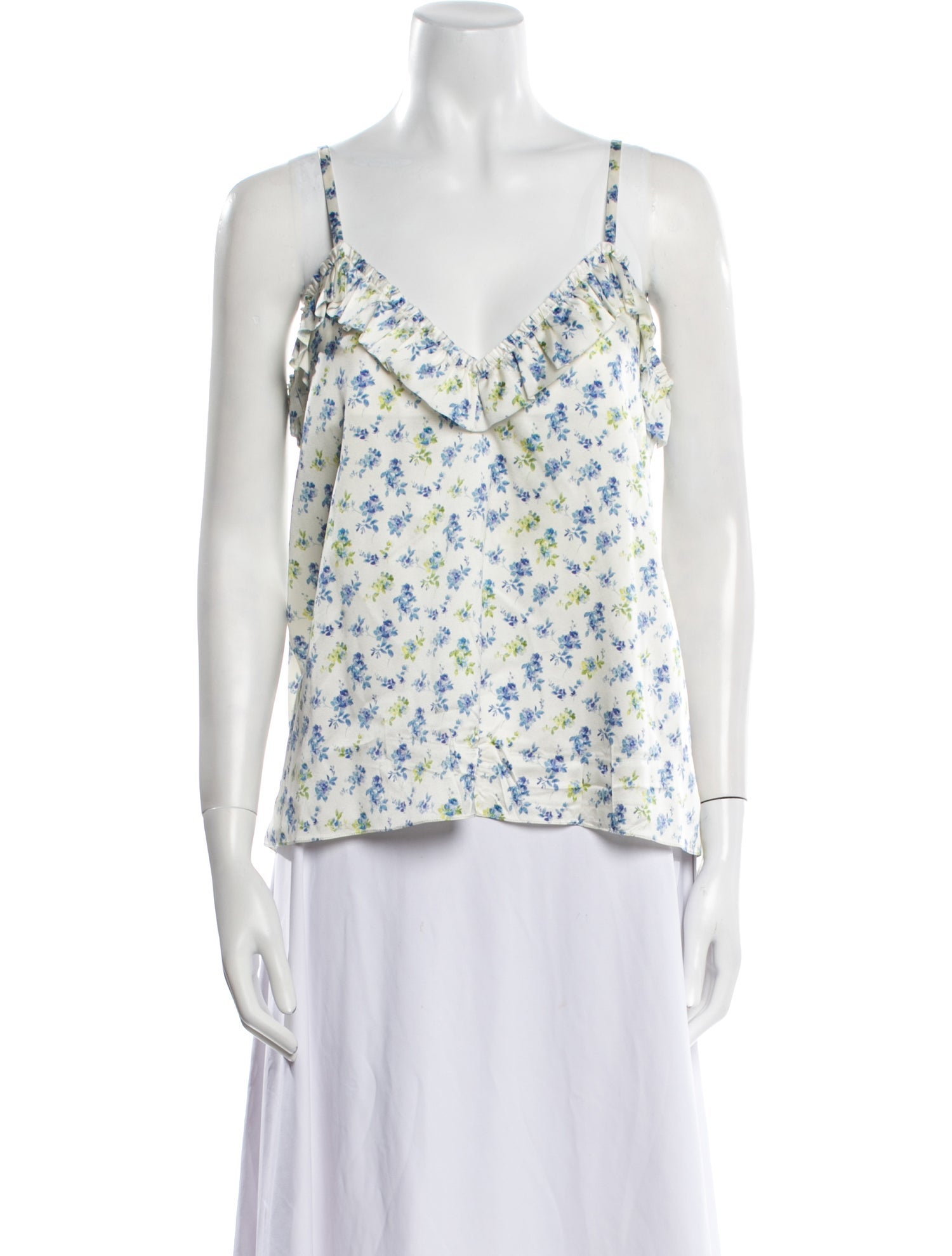 FLOW the Label Silk Floral Print Blouse