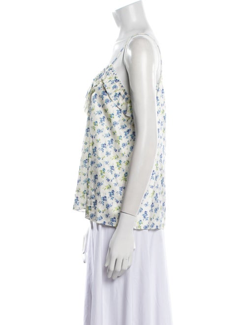 FLOW the Label Silk Floral Print Blouse