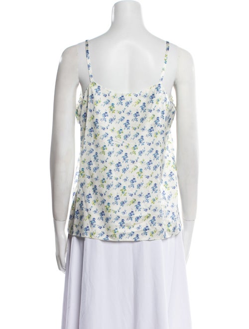 FLOW the Label Silk Floral Print Blouse