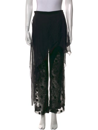 Fe Zandi Lace Pattern Wide Leg Pants