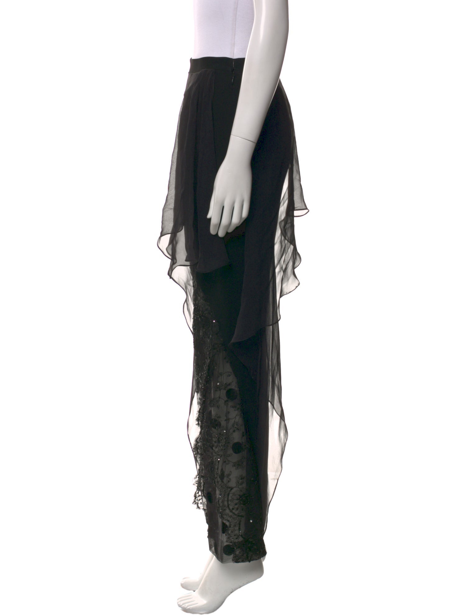 Fe Zandi Lace Pattern Wide Leg Pants