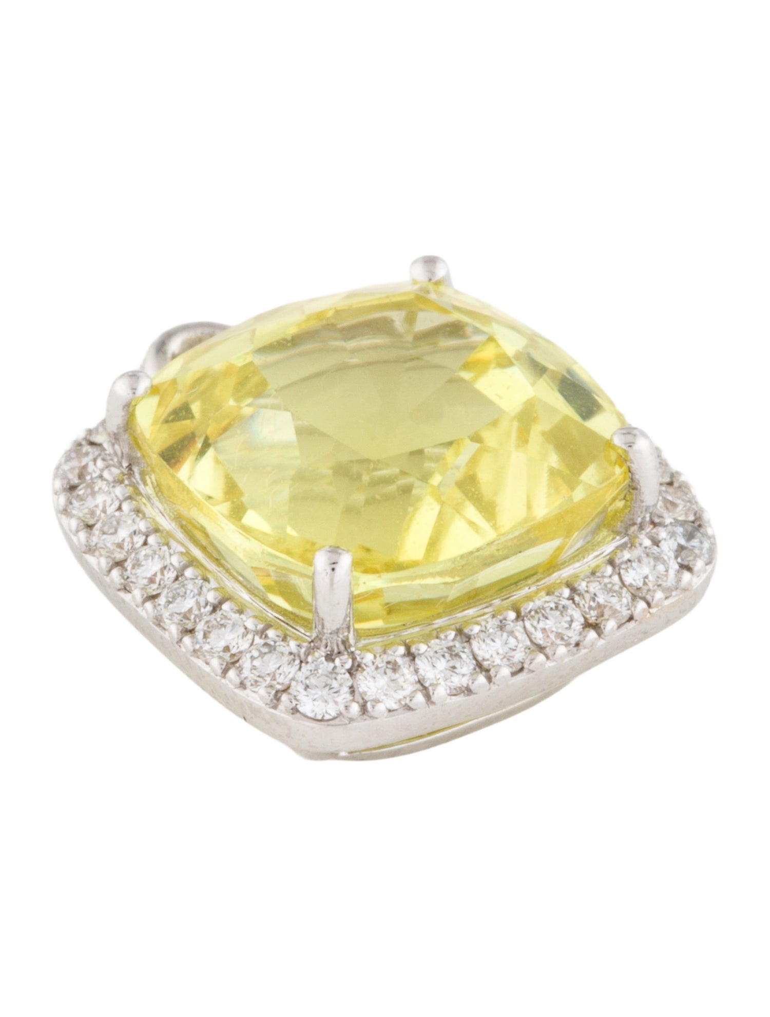 Lark & Berry 18K 5.48ctw Synthetic Sapphire & Lab-Grown Diamond Detachable Pendant