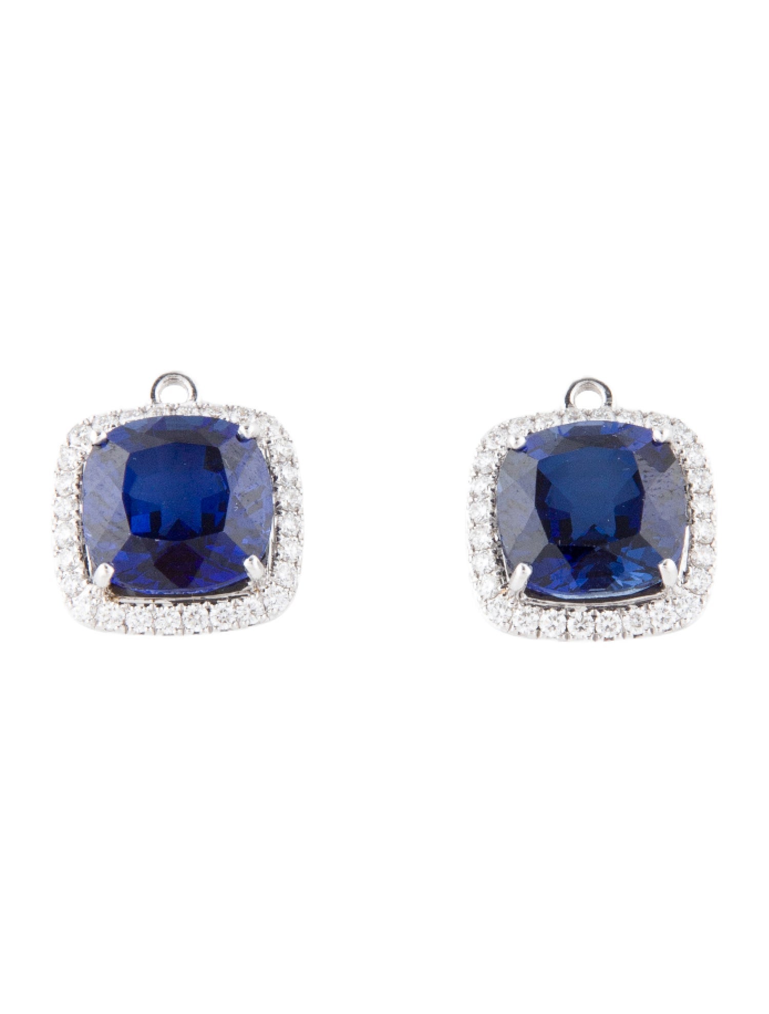 Lark & Berry 18K 13.47ctw Synthetic Sapphire & Lab-Grown Diamond Detachable Drops Earring Enhancers