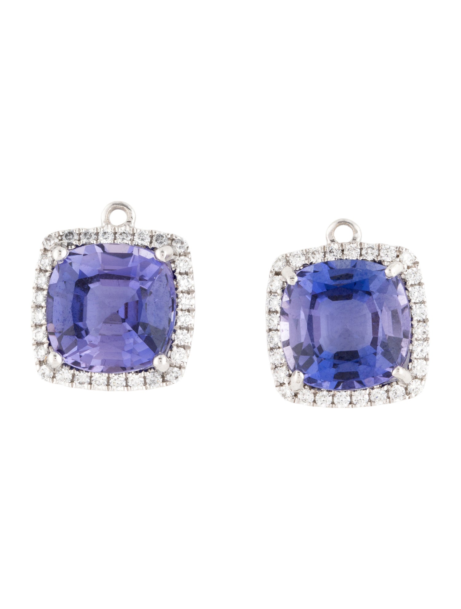 Lark & Berry 18K 13.47ctw Synthetic Sapphire & Lab-Grown Diamond Detachable Earring Enhancers