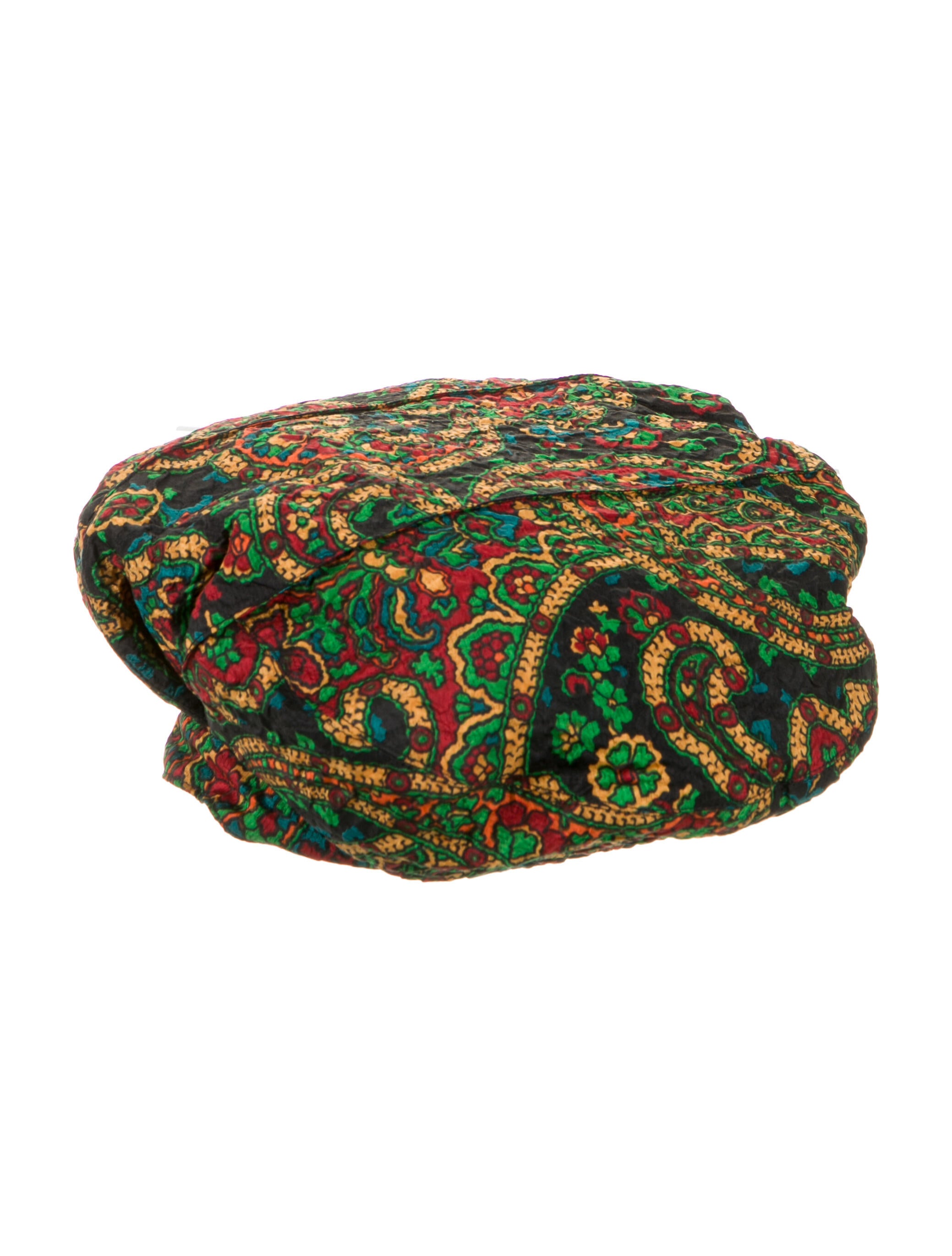 Galanos Pattern Print Beret Hat