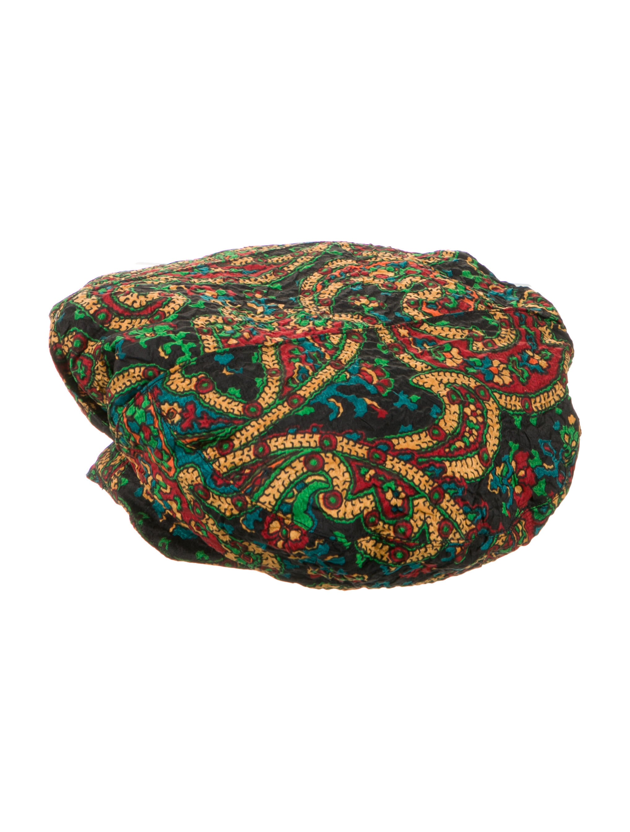 Galanos Pattern Print Beret Hat