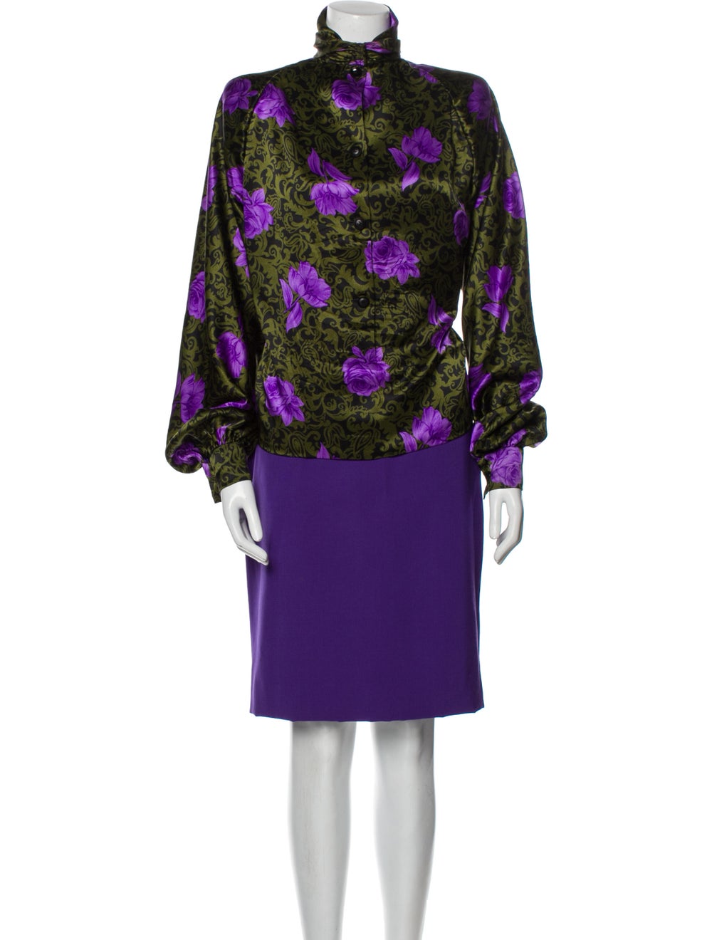 Galanos Vintage 1980's Skirt Set - image 1