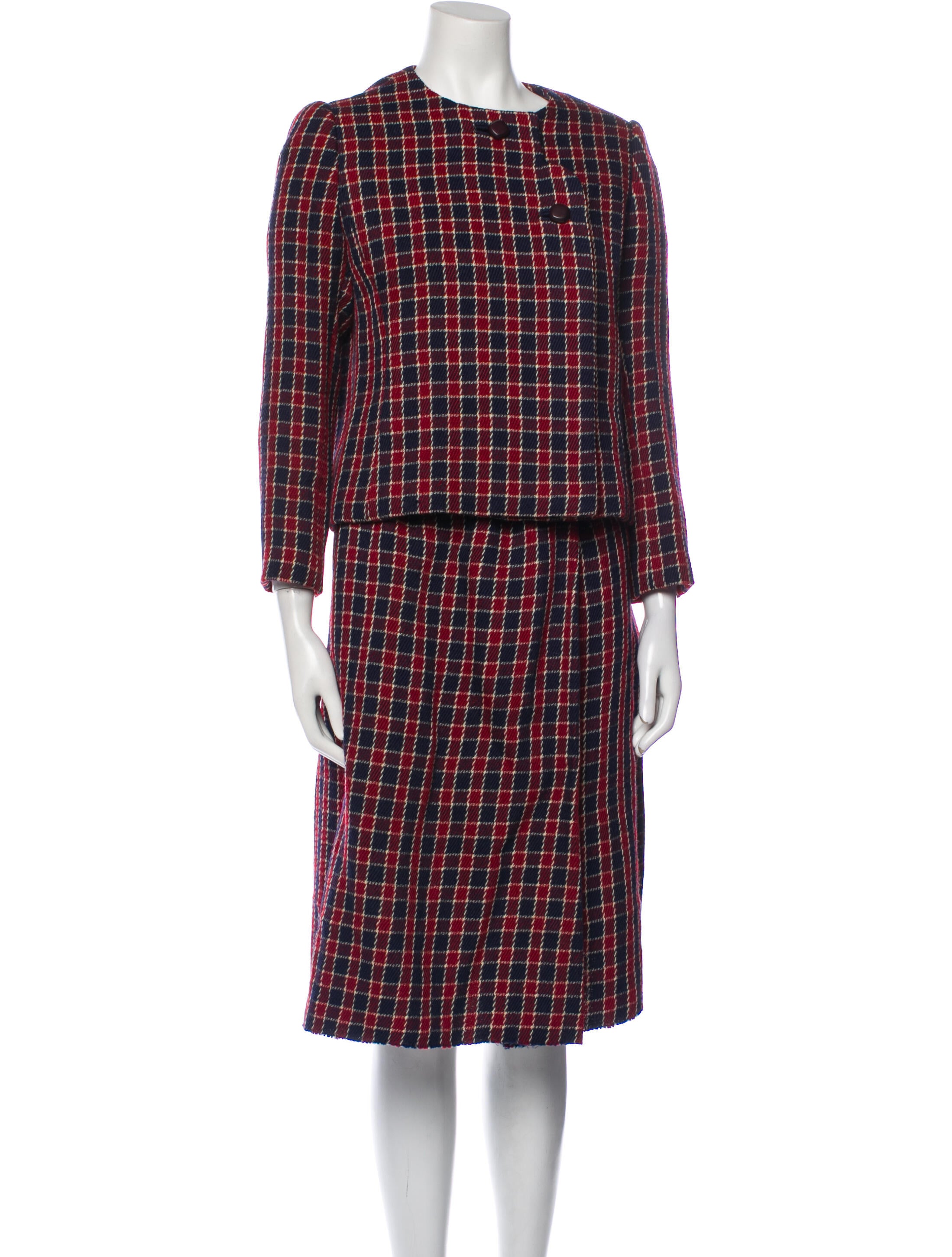 Galanos Vintage 1960's Skirt Suit