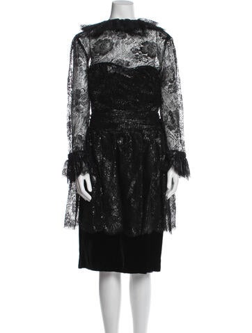 Galanos Dresses Vintage Knee-Length Dress S