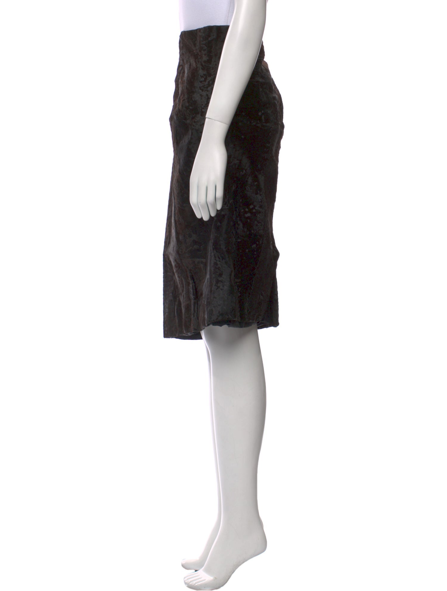 Galanos Printed Knee-Length Skirt