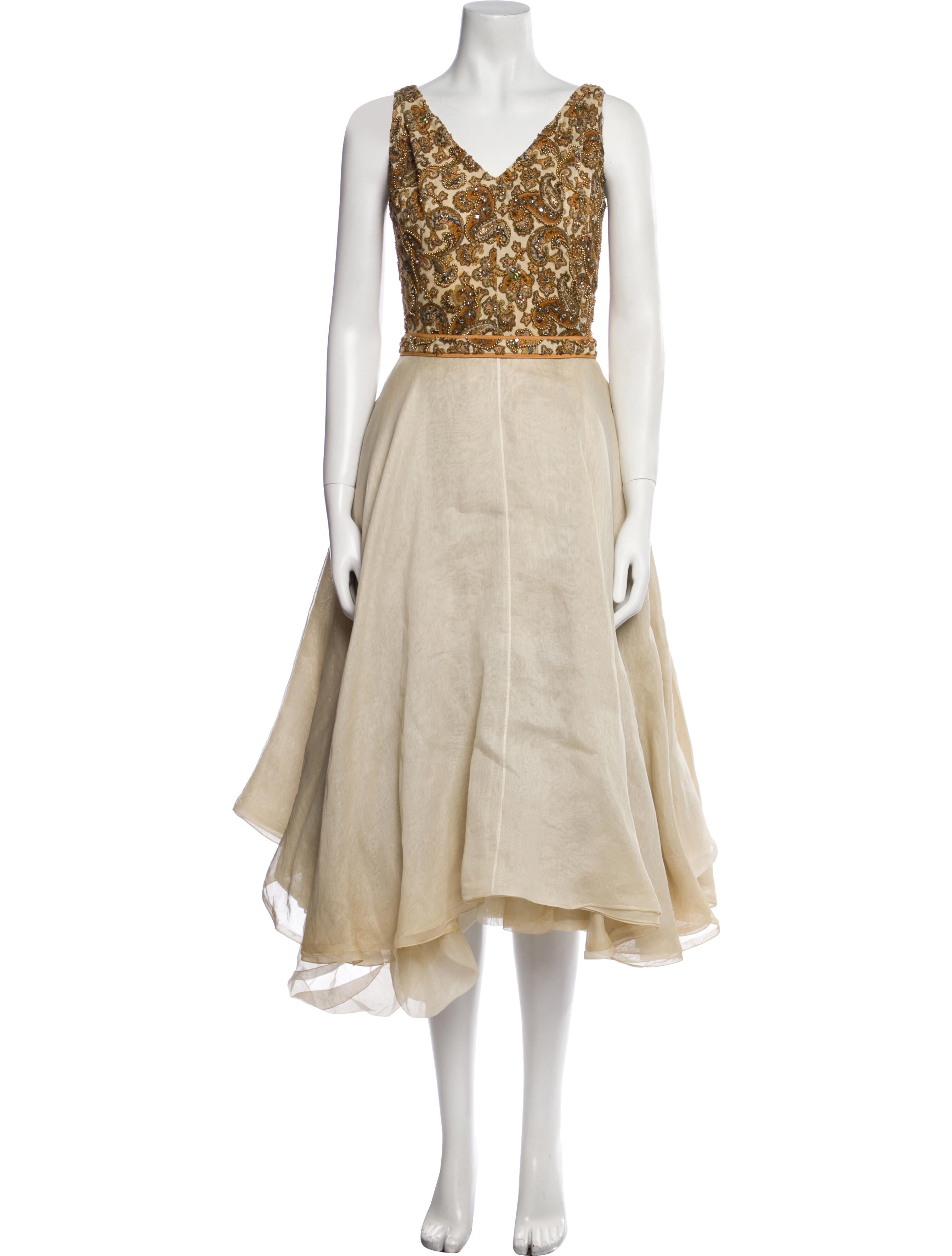 Galanos Vintage Midi Length Dress