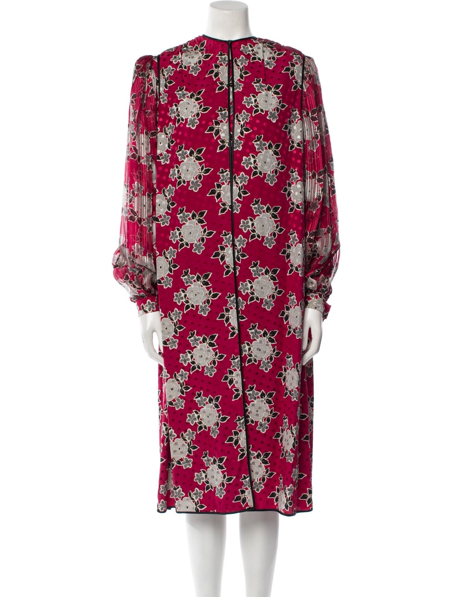 Galanos Vintage Printed Dress Set