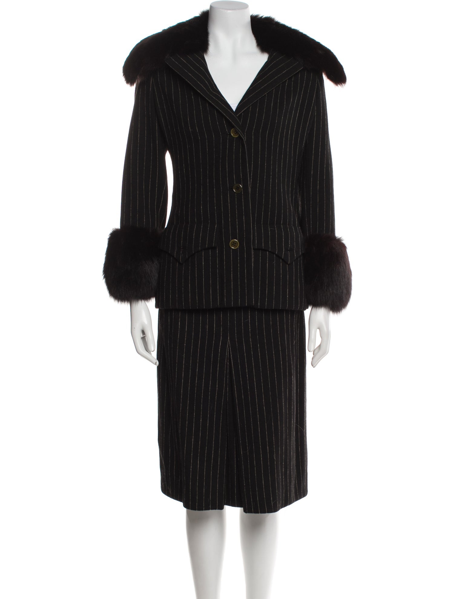 Galanos Vintage Late 1960's - Early 1970's Skirt Suit