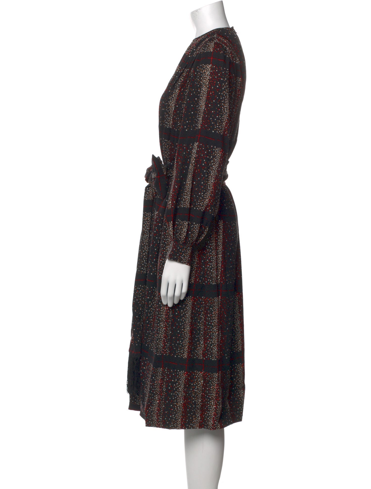 Galanos Silk Midi Length Dress