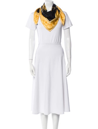 Galanos Silk Printed Scarf