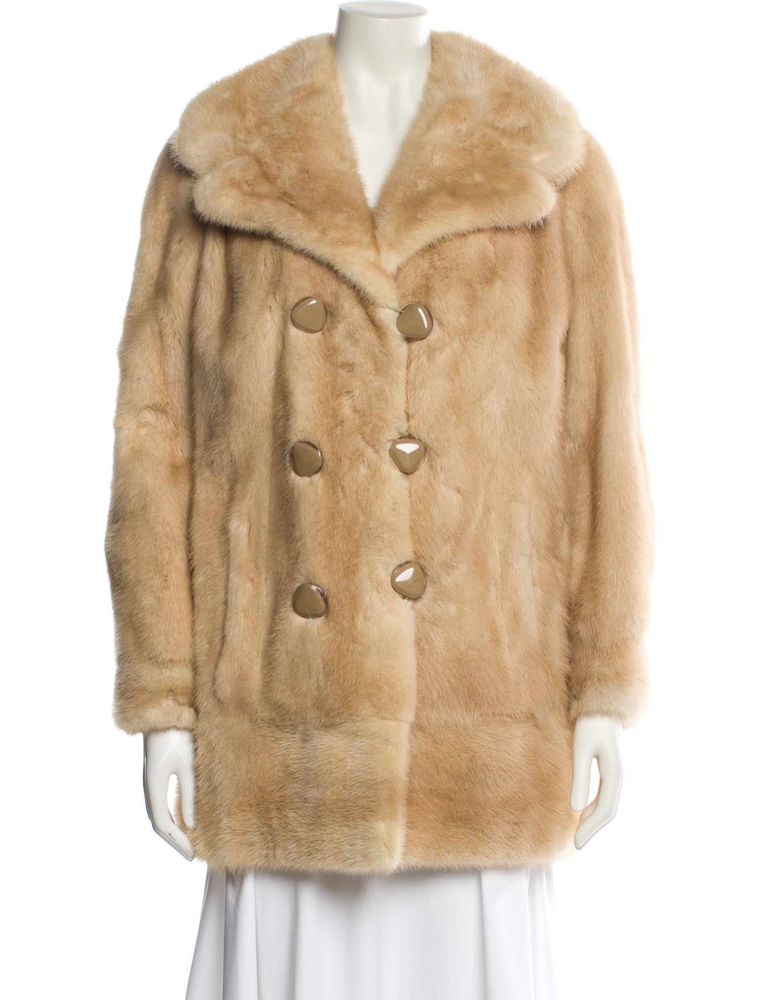 Galanos Vintage 1960's Fur Coat