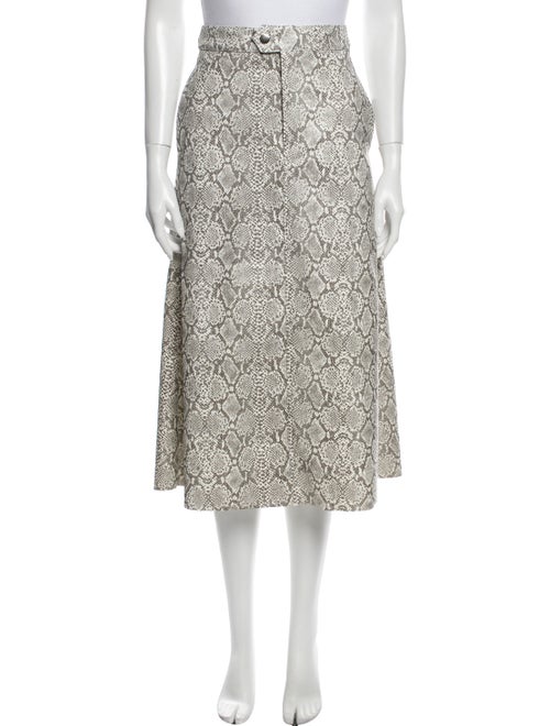 Georgia Alice Animal Print Midi Length Skirt w/ Ta