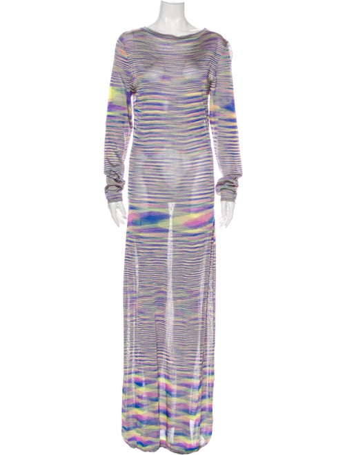 Georgia Alice Striped Long Dress Purple