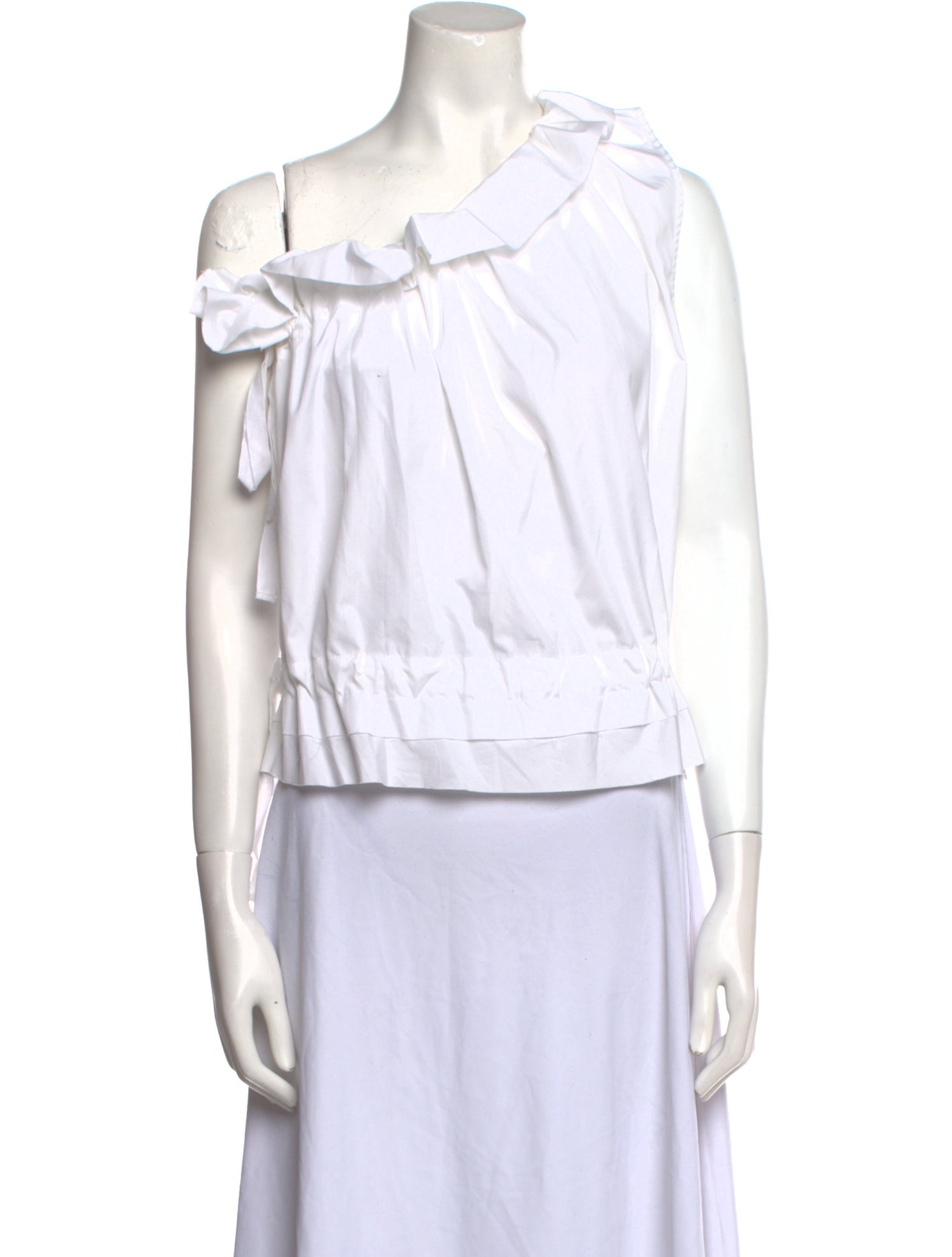 Georgia Alice One-Shoulder Sleeveless Crop Top