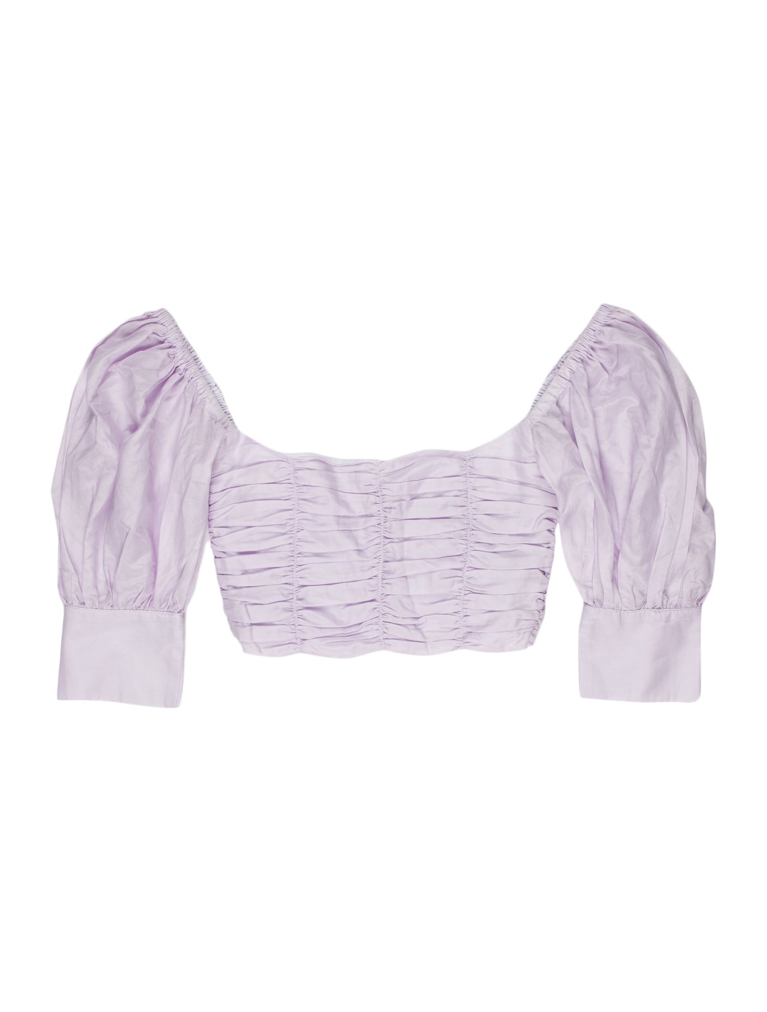 Georgia Alice Square Neckline Short Sleeve Crop Top