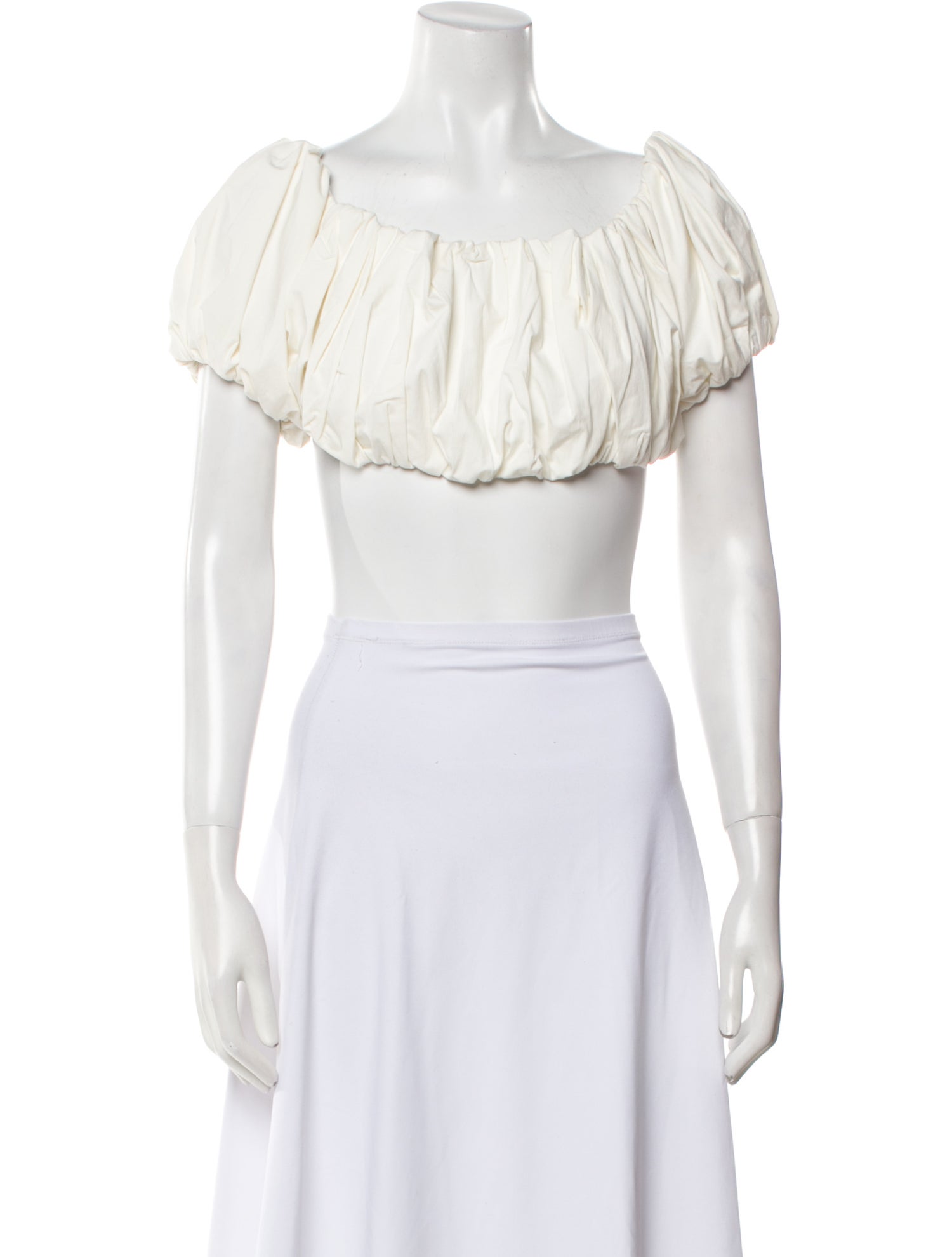 Georgia Alice Square Neckline Short Sleeve Crop Top