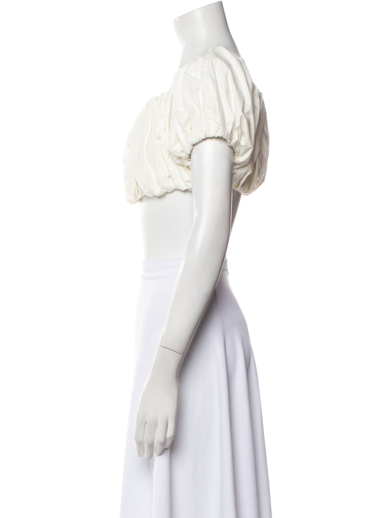 Georgia Alice Square Neckline Short Sleeve Crop Top