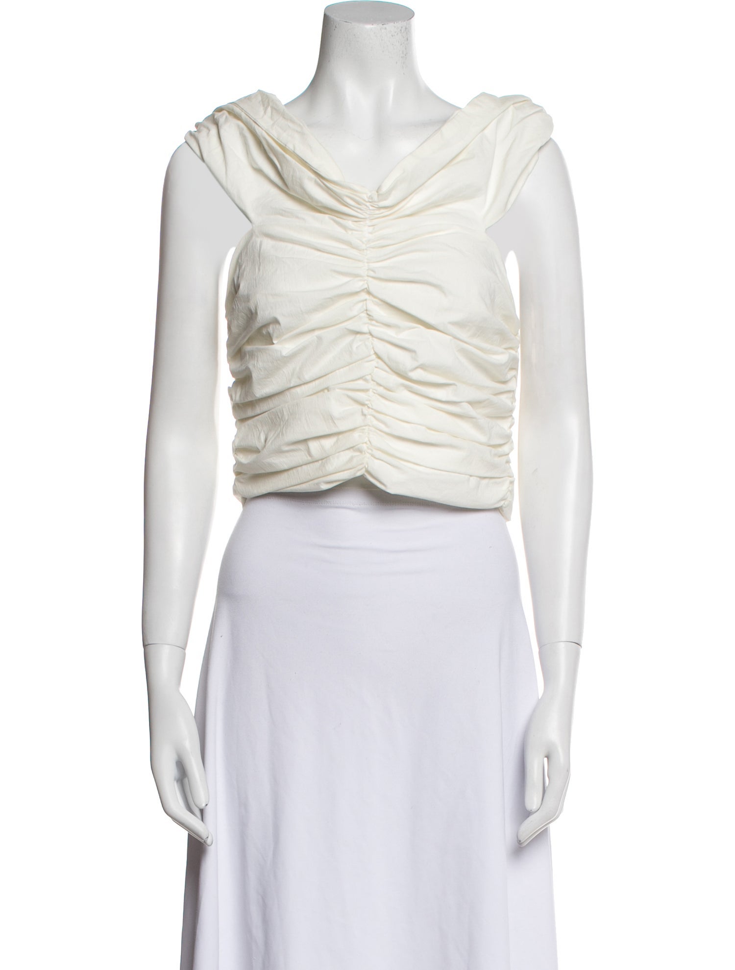 Georgia Alice Cowl Neck Sleeveless Crop Top