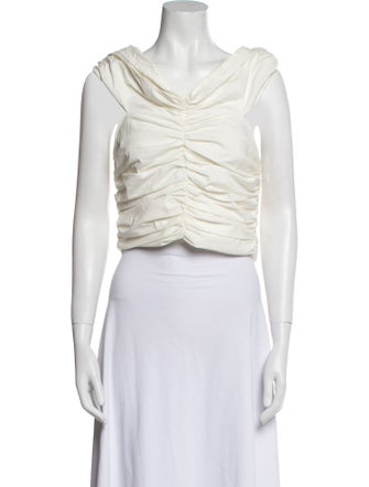 Georgia Alice Cowl Neck Sleeveless Crop Top