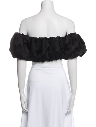 Georgia Alice Off-The-Shoulder Short Sleeve Crop Top