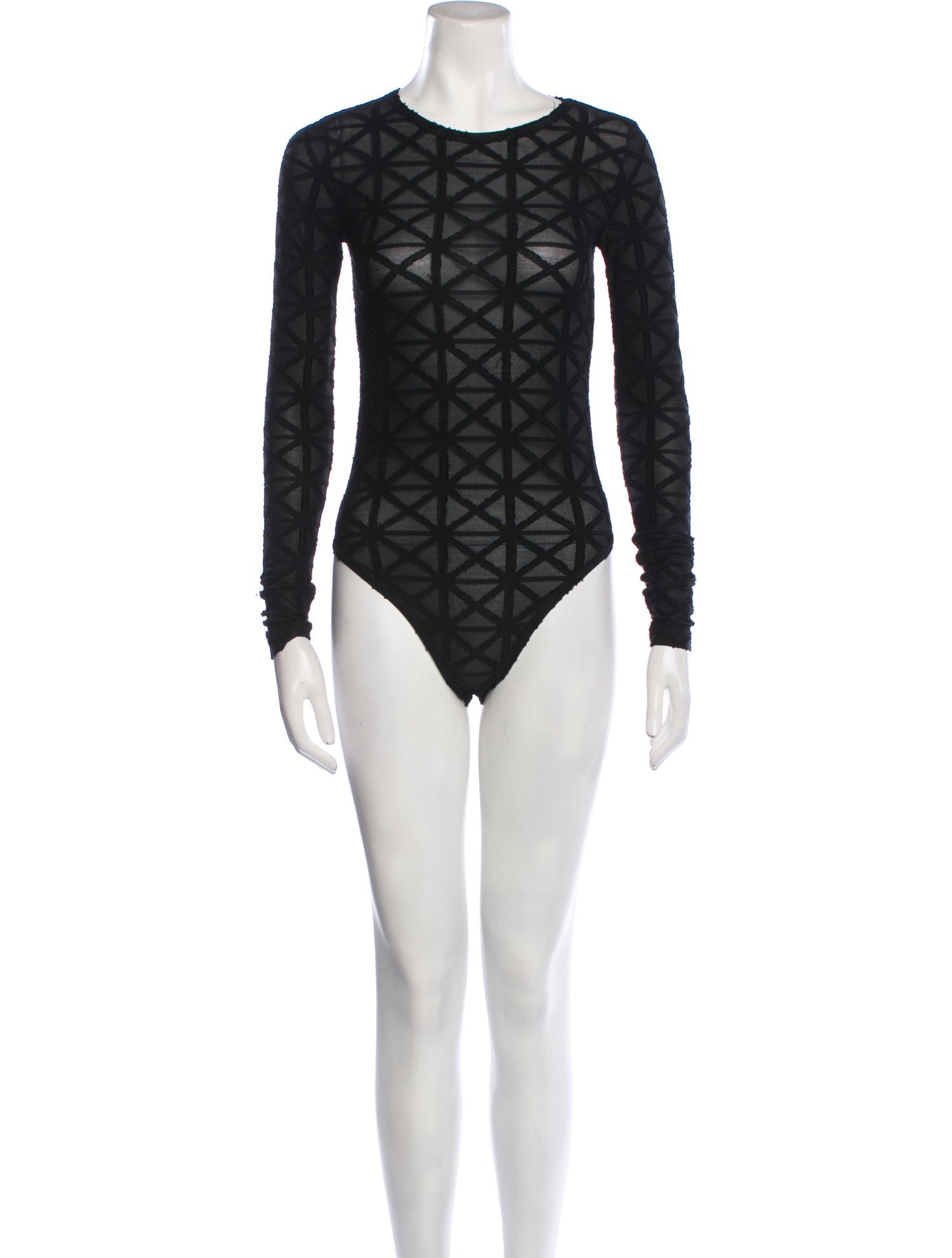 Gareth Pugh Crew Neck Long Sleeve Bodysuit
