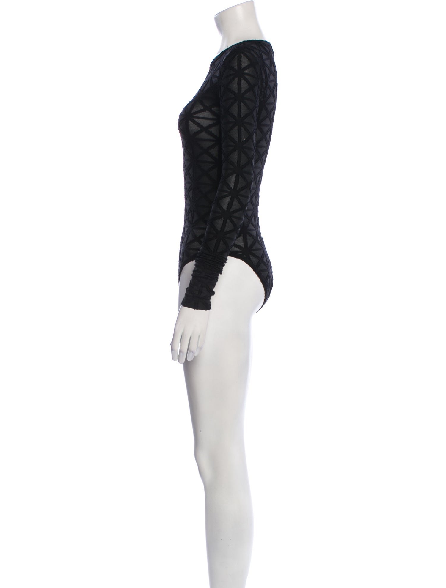 Gareth Pugh Crew Neck Long Sleeve Bodysuit