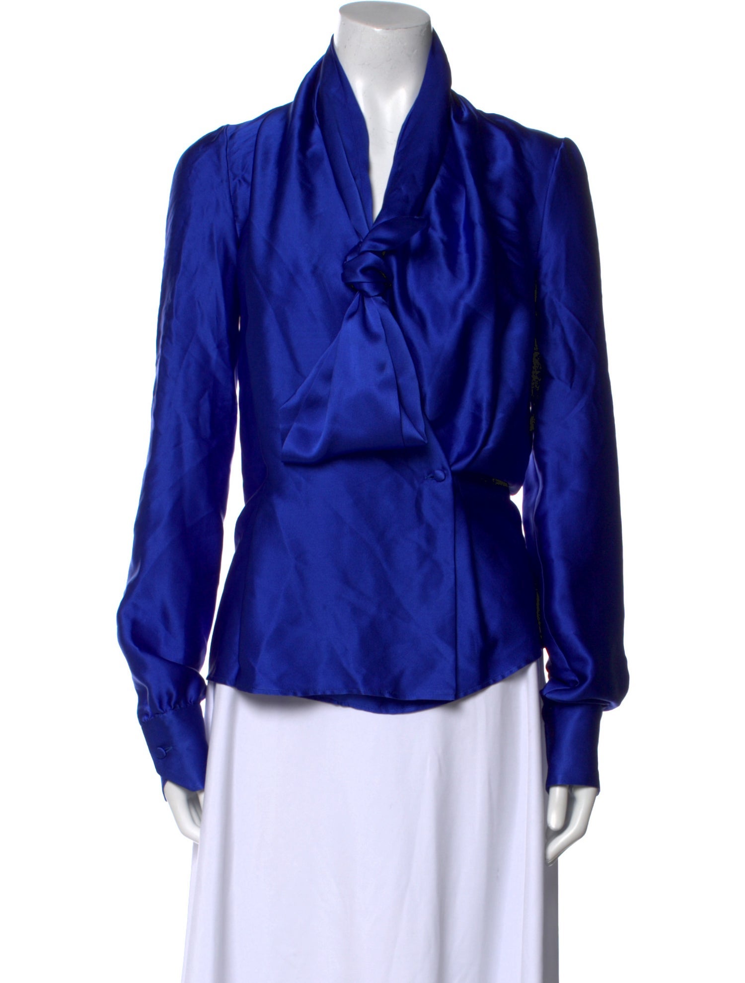 Gareth Pugh Silk Cowl Neck Blouse