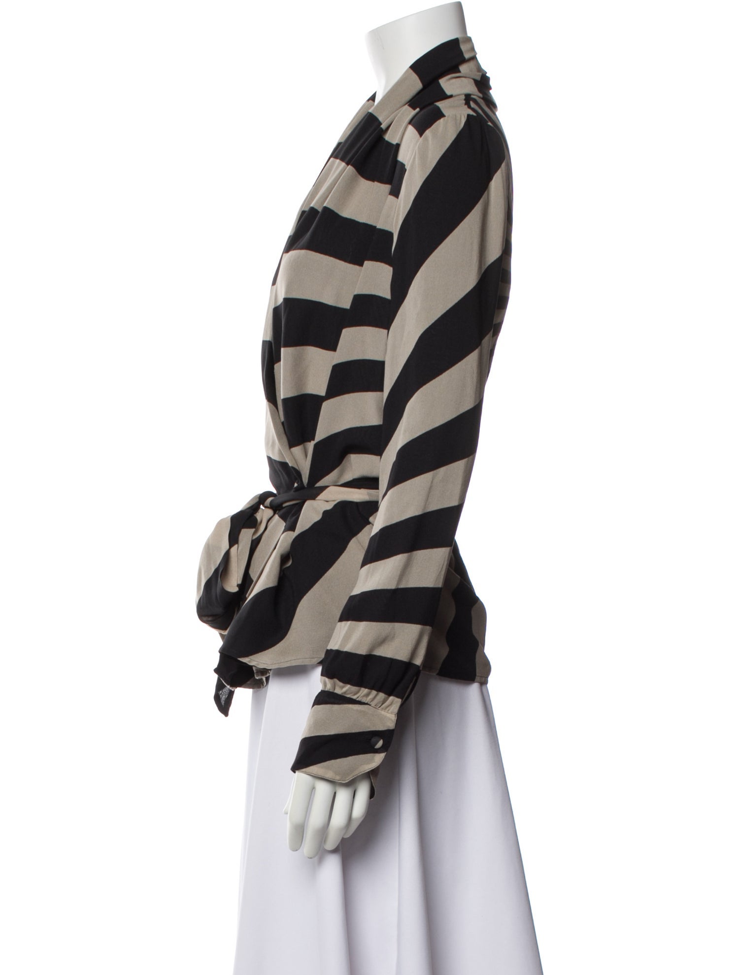 Gareth Pugh Silk Printed Button-Up Top