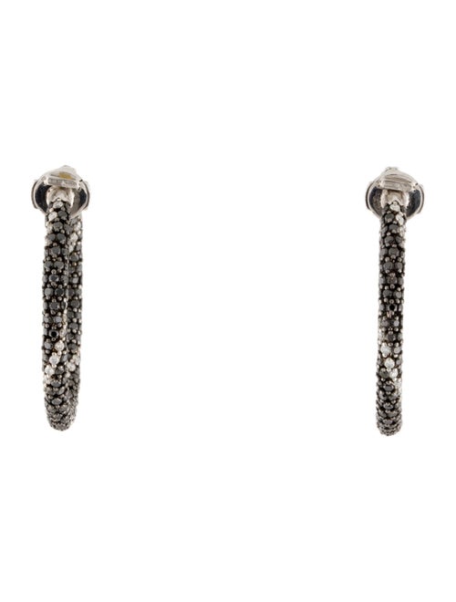 Garrard 18K 6.30ctw Diamond Hoop Earrings