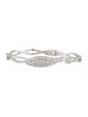 Garrard 18K 1.02ctw Diamond Wings Embrace Bangle Bracelet