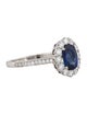 Garrard Platinum Sapphire & Diamond 1735 Ring